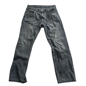Levis 555 Relaxed Fit Jeans Mens 32x32 Faded Black Gray Straight Leg Denim Pant